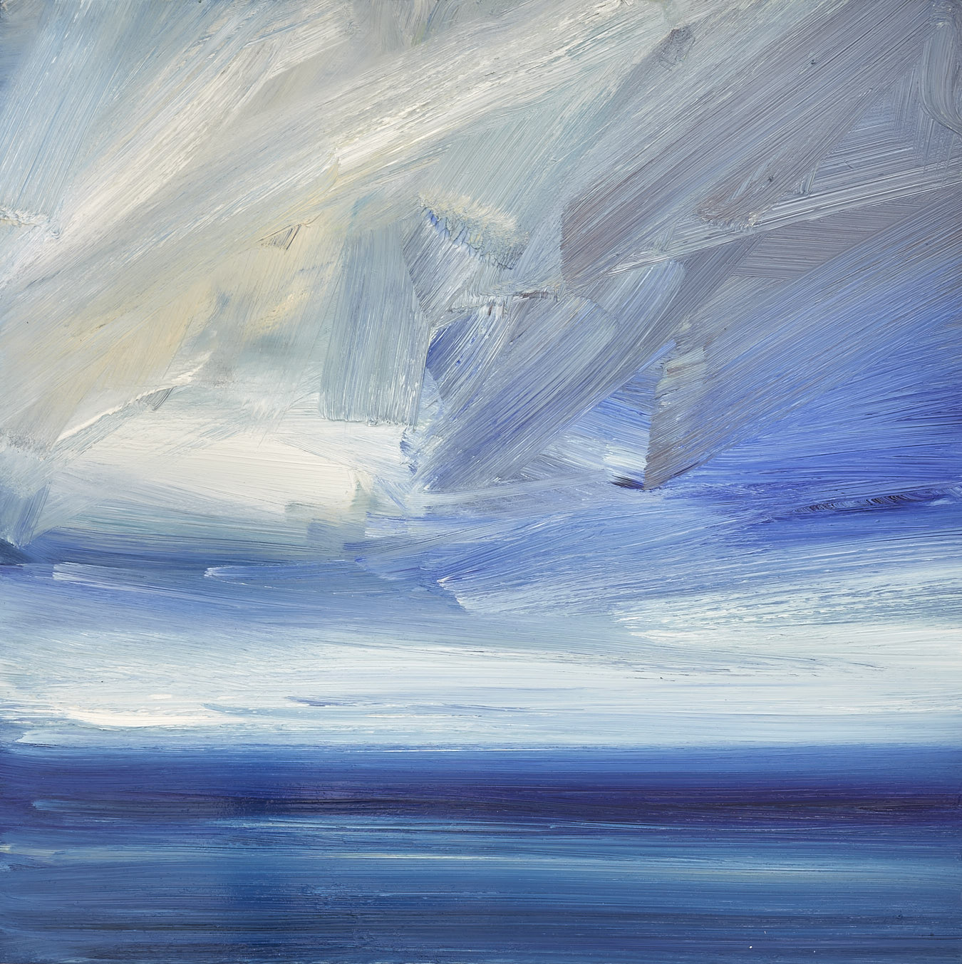 Large image of original seascape oil painting Over the Shore