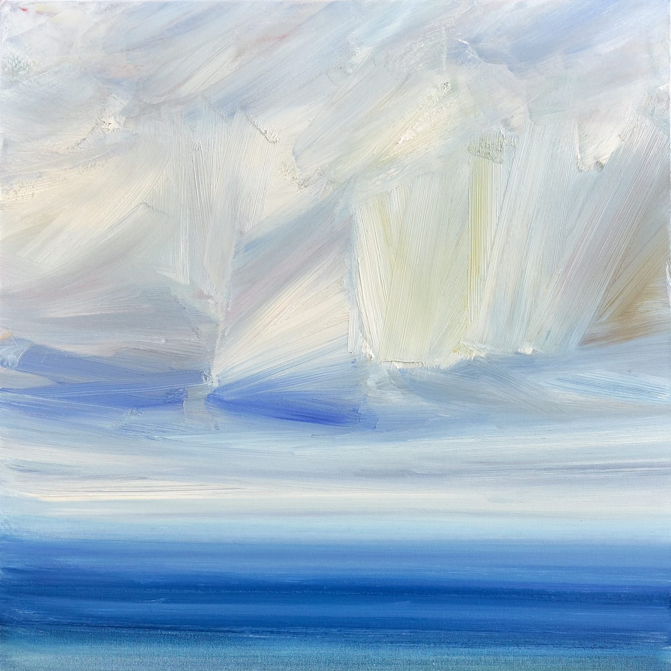 Large image of abstract seascape oil painting Serene horizons
