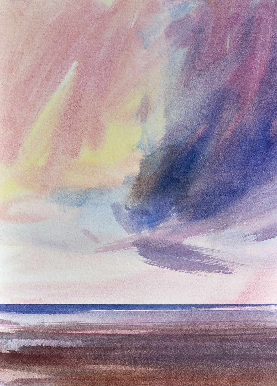 Large image of Twilight Silence original Watercolour on paper by Timothy Gent