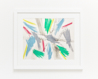 Bright shore abstract oil pastel thumbnail - example framed view - by Timothy Gent