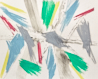 Bright shore abstract oil pastel thumbnail view - by Timothy Gent