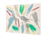 Bright shore abstract oil pastel thumbnail - side view - by Timothy Gent
