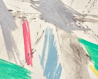 Bright shore abstract oil pastel thumbnail - detail view - by Timothy Gent