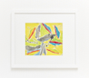 Citrus swing abstract oil pastel thumbnail - example framed view - by Timothy Gent