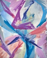 Confluence abstract oil pastel thumbnail view - by Timothy Gent
