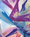 Confluence abstract oil pastel thumbnail - detail close view - by Timothy Gent