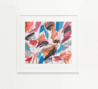 Express abstract oil pastel thumbnail - example framed view - by Timothy Gent