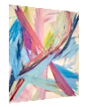 Fulcrum abstract painting - side view