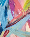 Fulcrum abstract painting - detail view