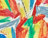 Hot ride abstract oil pastel thumbnail - detail view - by Timothy Gent
