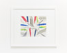 Shimmer abstract oil pastel thumbnail - example framed view - by Timothy Gent