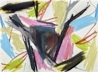 Torque Axis abstract oil pastel thumbnail view - by Timothy Gent