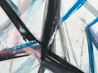 Torque Lock abstract oil pastel thumbnail - detail view - by Timothy Gent