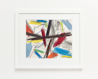 Untitled (06), Junction abstract oil pastel thumbnail - example framed view - by Timothy Gent