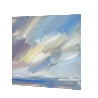 Seascape oil painting for sale Offshore light after rain seascape art thumbnail - side view