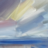 Seascape oil painting for sale Offshore light after rain seascape art thumbnail - third detail view