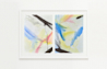 Intervals abstract painting - example framed view