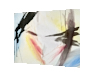 Weight Between abstract painting - side view