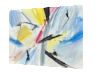 Weight of Light abstract painting - side view