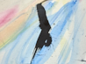Weight of Light abstract painting - detail close view