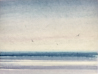 Indigo seas original seascape watercolour painting thumbnail view
