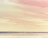 Into the sunset original seascape watercolour painting thumbnail - detail view