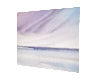 Late skies, St Annes-on-sea beach original seascape watercolour painting thumbnail - side view