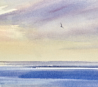 Light Beyond, St Annes original seascape watercolour painting thumbnail - detail view