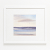 Sunlit skies over the sea watercolour painting thumbnail - example framed view