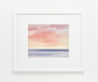 Sunset light out to sea watercolour painting thumbnail - example framed view