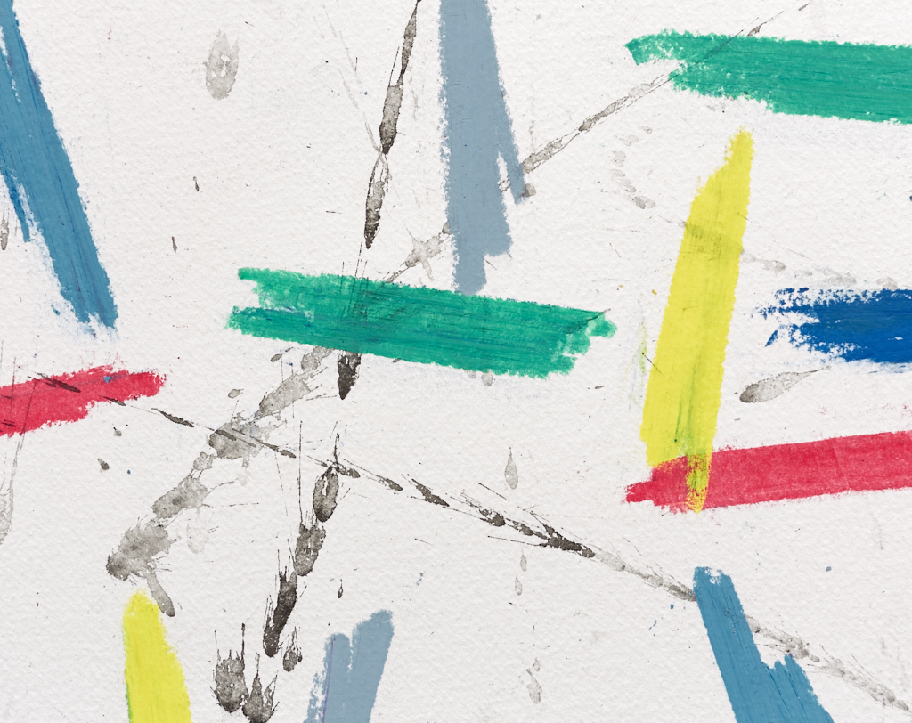 Abstract oil pastel Coastal light - by Timothy Gent - detail view - by Timothy Gent