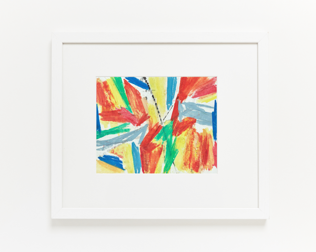 Hot ride original oil pastel - by Timothy Gent - example framed view - by Timothy Gent