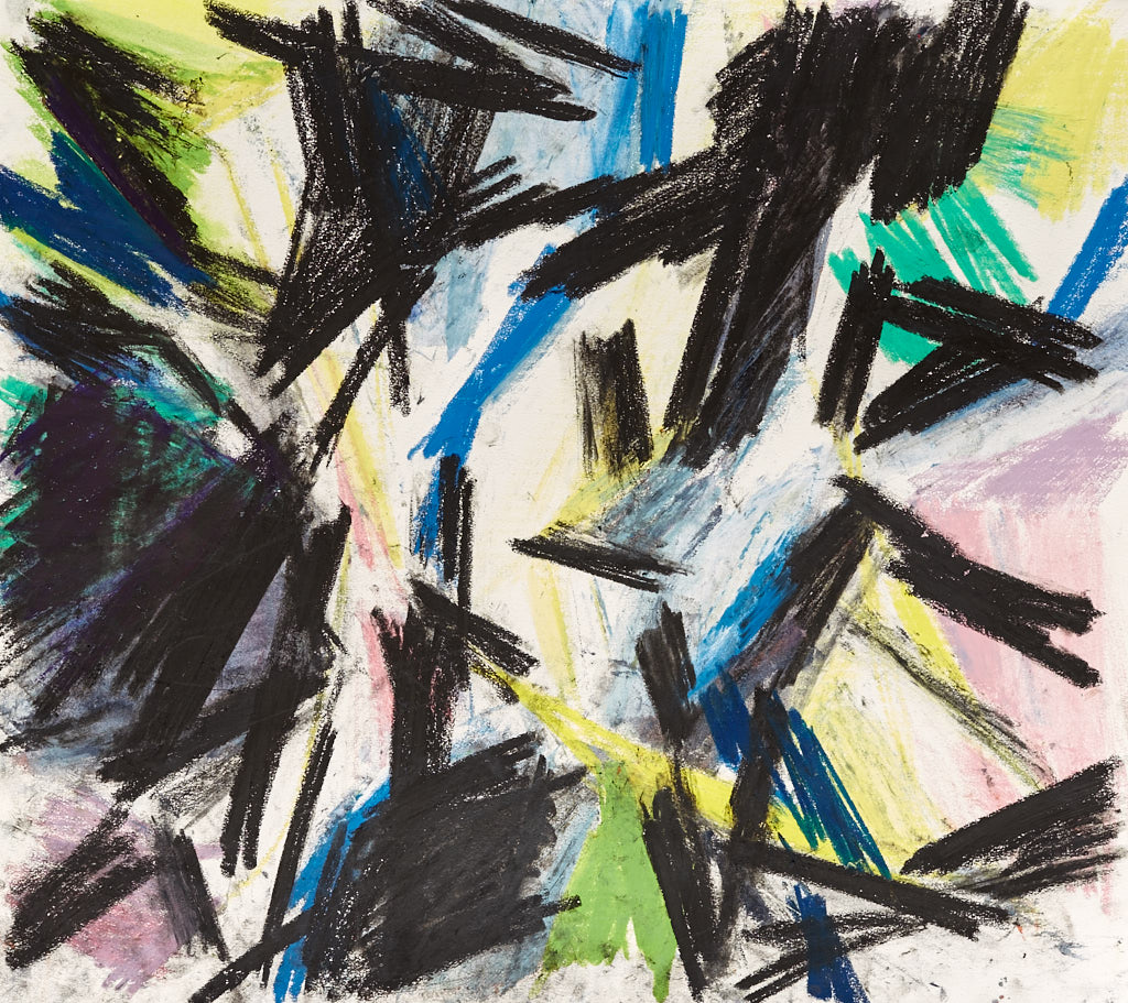 The Marvel Abstract Oil Pastel Contemporary Artwork by Timothy Gent The Marvel abstract oil pastel by Timothy Gent