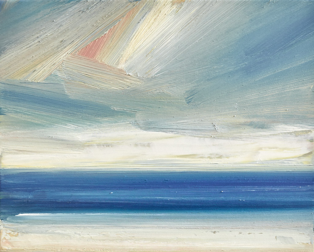 Seascape oil painting for sale Alongshore