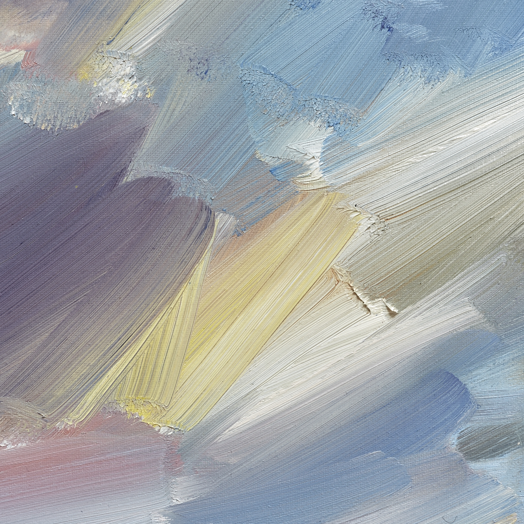 Seascape oil painting for sale Offshore light after rain - edge view