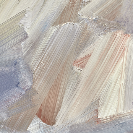 Seascape oil painting for sale Open shore - detail view