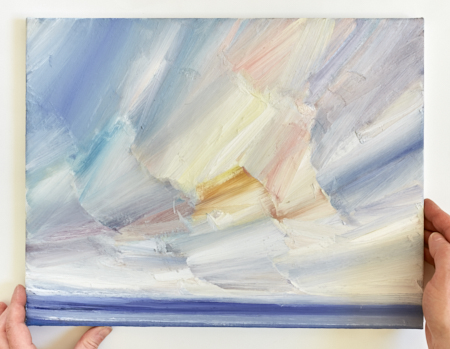 Open Shore, Lindisfarne – fourth detail of the painting