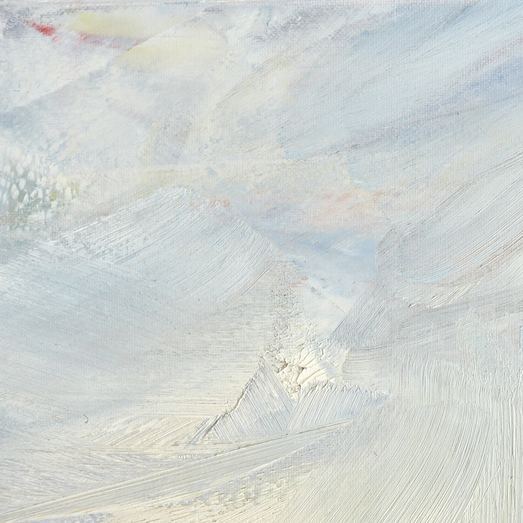 Seascape oil painting for sale Serene horizons - third detail view