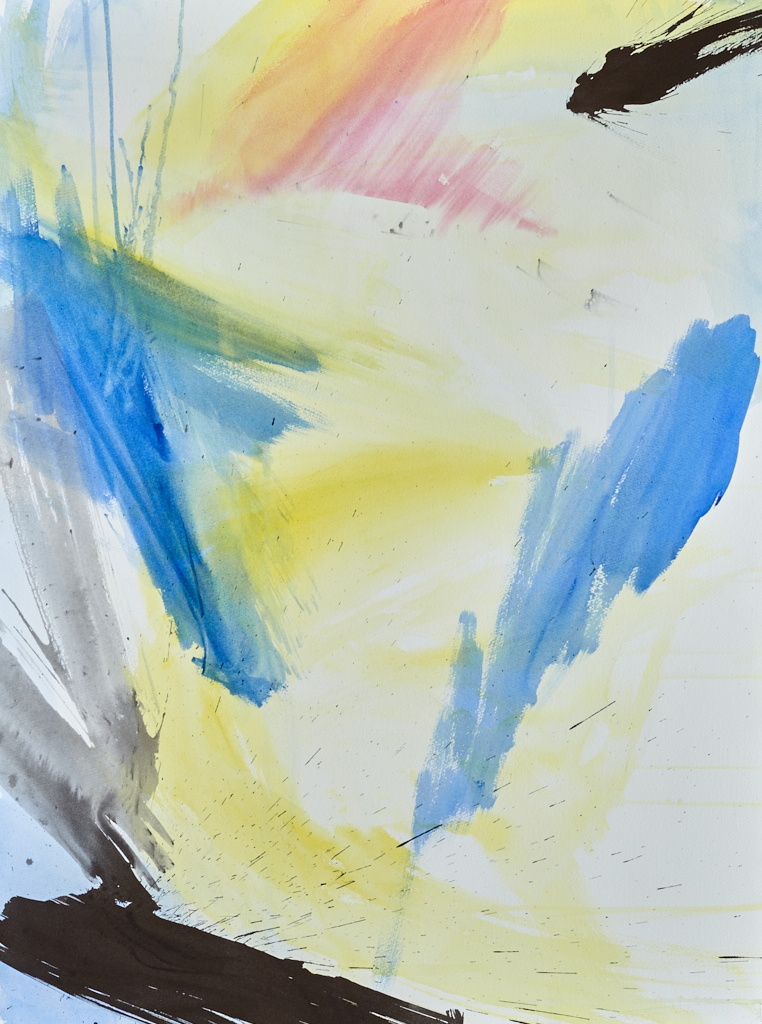 Right sheet view of Intervals, original abstract painting by Timothy Gent