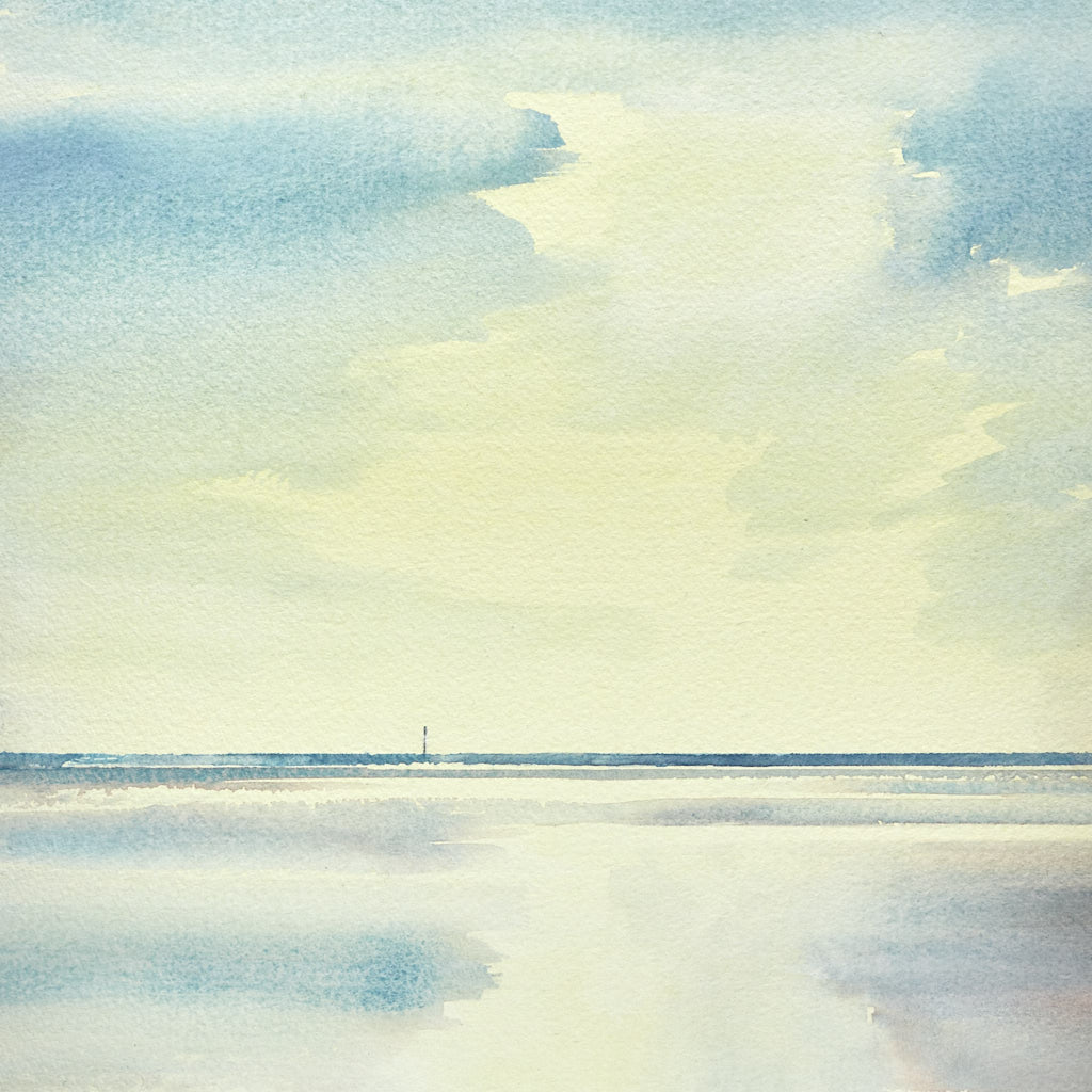 Shoreline, St Annes-on-sea original watercolour painting