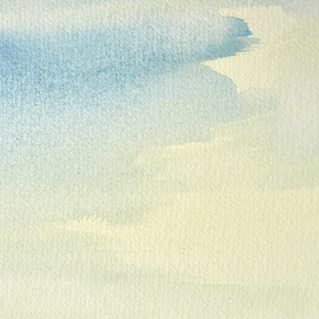 Shoreline, St Annes-on-sea original seascape watercolour painting by Timothy Gent - detail view
