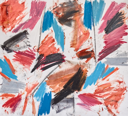 Abstract art Express oil pastel - by Timothy Gent