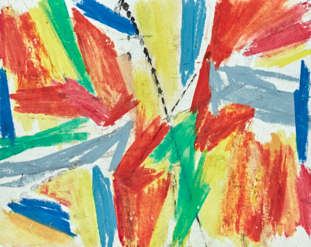 Abstract art Hot ride oil pastel - by Timothy Gent