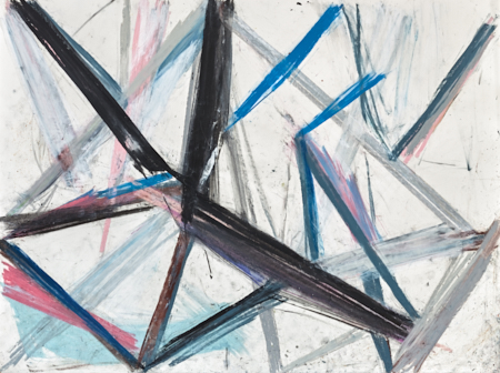 Abstract art Torque Lock oil pastel - by Timothy Gent