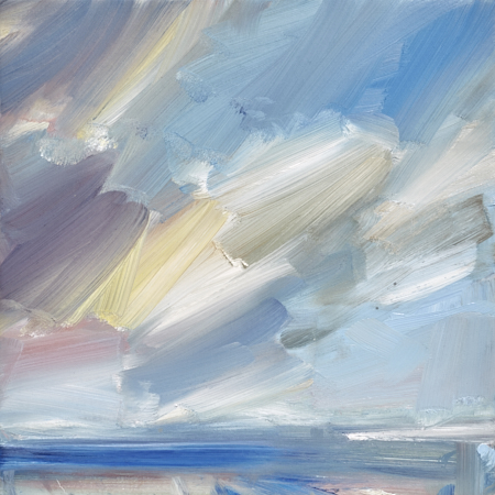 Seascape oil painting for sale Offshore light after rain by Timothy Gent