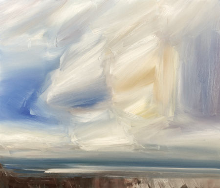 Oil painting Out to sea by fine artist Timothy Gent