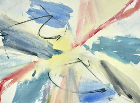 Holding Light original abstract painting in watercolour by Timothy Gent
