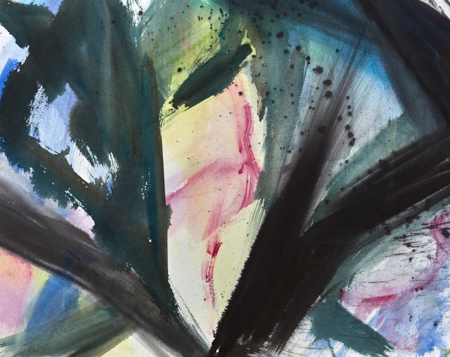 Press of Light original abstract painting in watercolour by Timothy Gent