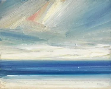 Seascape oil painting Alongshore by Timothy Gent