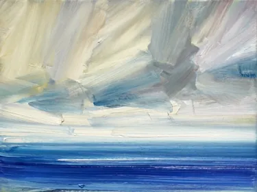 Seascape oil painting Into the blue by Timothy Gent
